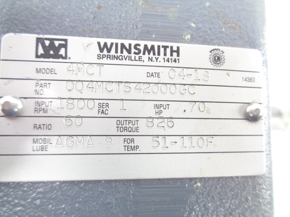 WINSMITH 004MCTS42000GC UNMP