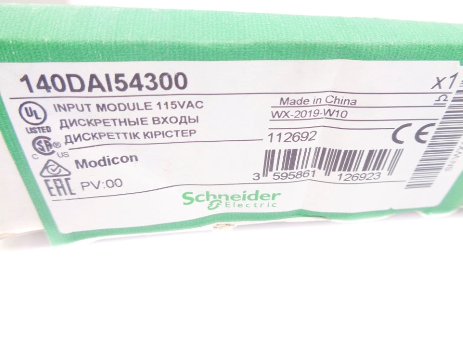 SCHNEIDER ELECTRIC 140DAI54300 115VAC NSMP