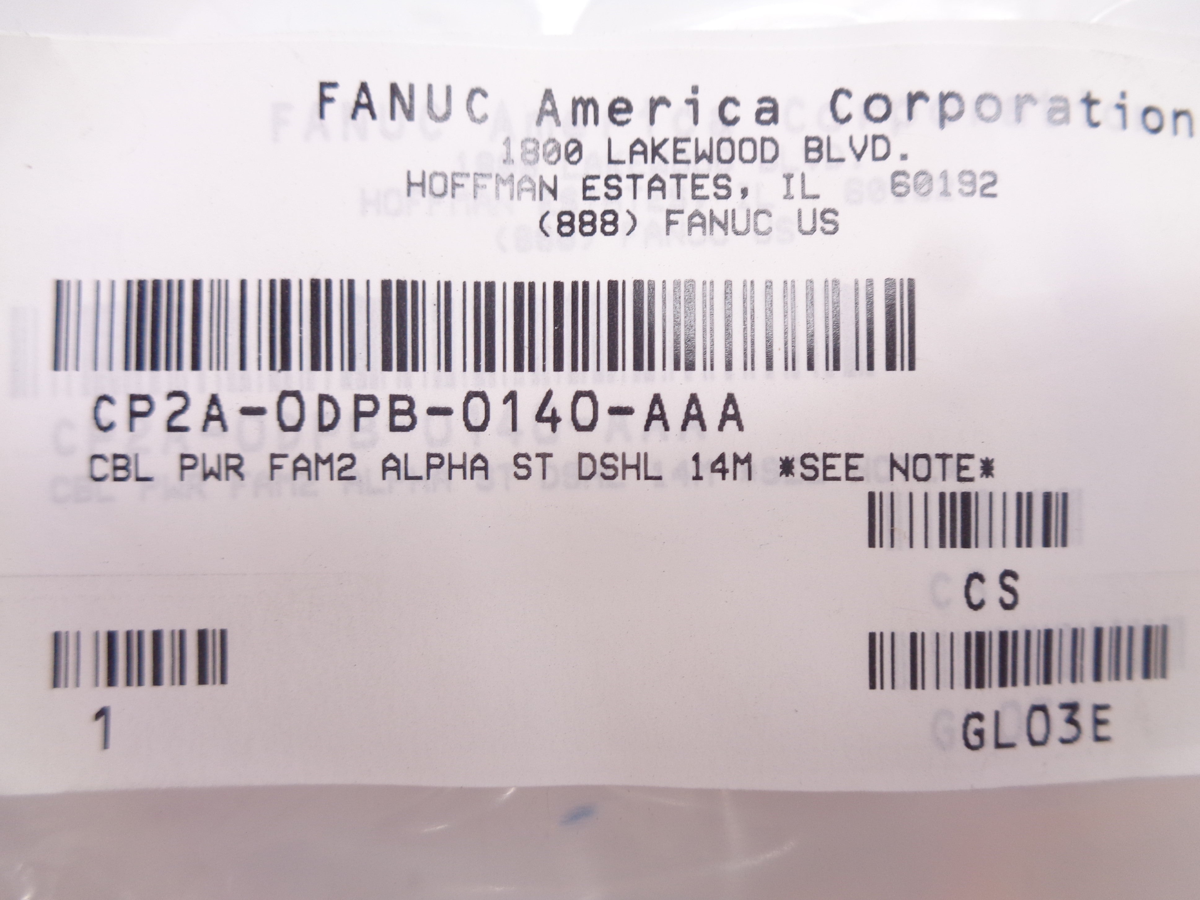FANUC CP2A-0DPB-0140-AAA NSMP