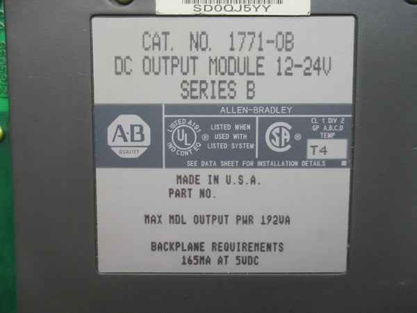 ALLEN BRADLEY 1771-OB SER. B 12-24VDC UNMP