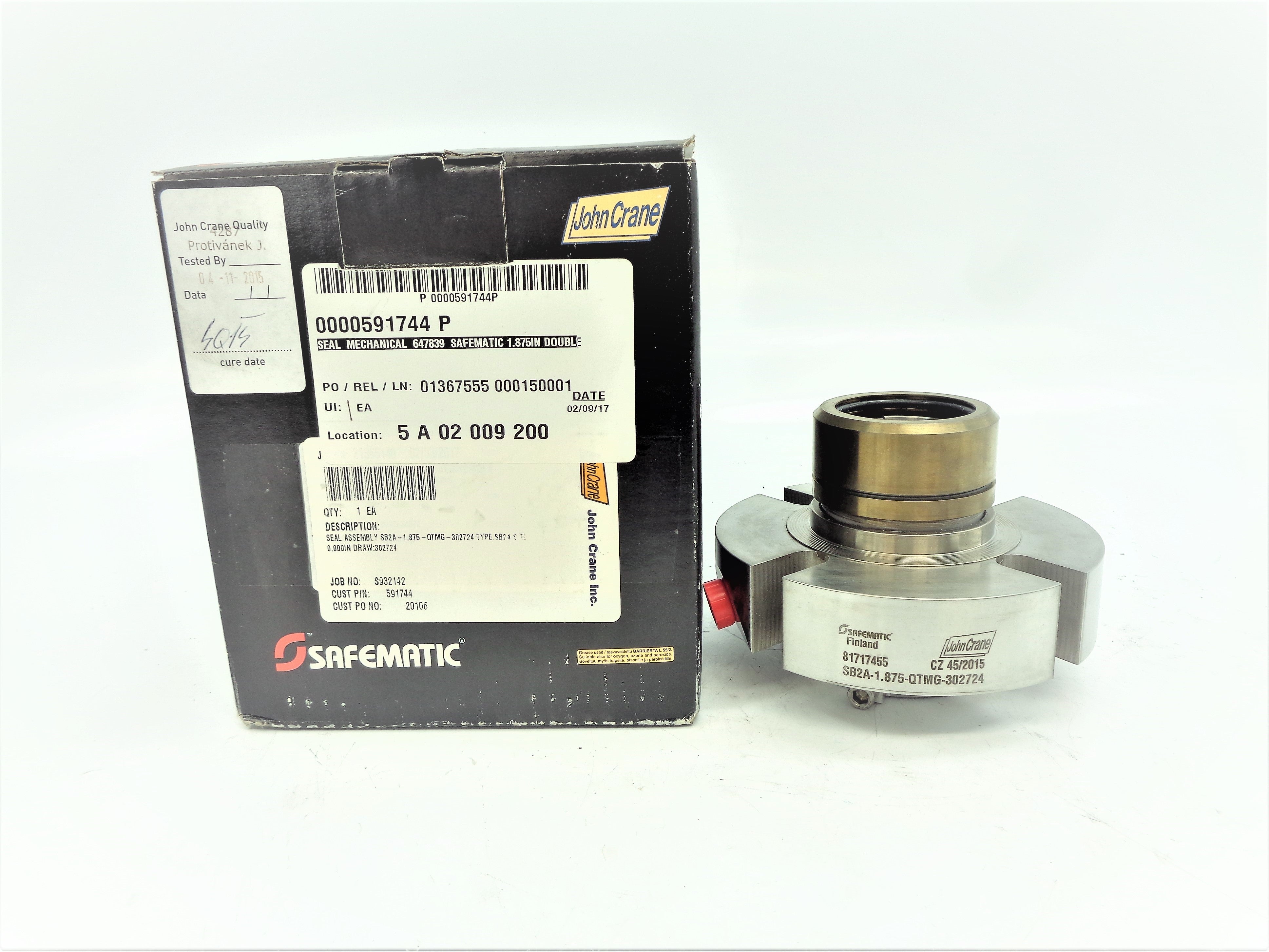 JOHN CRANE SB2A-1.875-QTMG-302724 NSMP