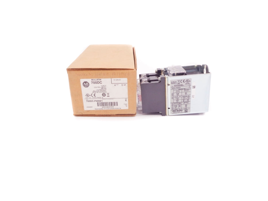 ALLEN BRADLEY 700DC-P400Z1 SER. E 115-125VDC 10A (BR/WH) NSMP