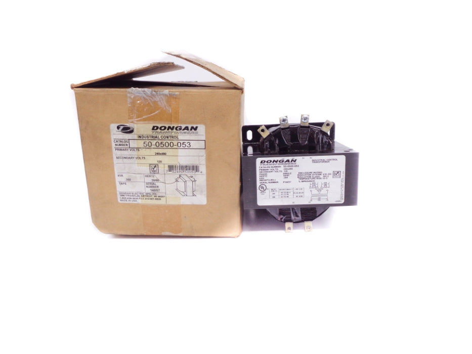 DONGAN TRANSFORMERS 50-0500-053 240/480V NSMP