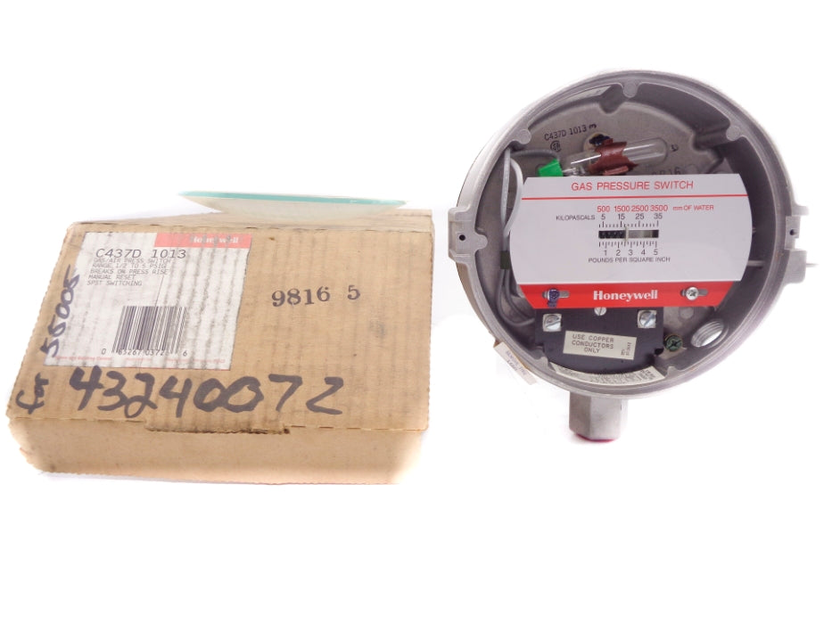 HONEYWELL C437D1013 1/2-5PSI (MISSING COVER) NSMP