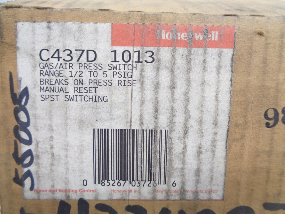 HONEYWELL C437D1013 1/2-5PSI (MISSING COVER) NSMP