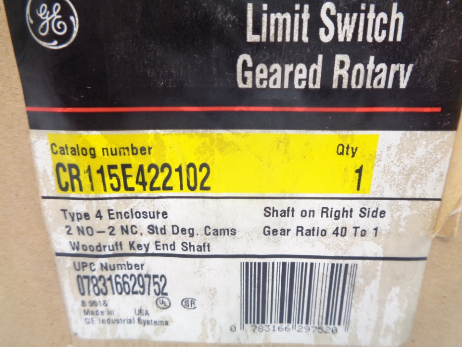 GENERAL ELECTRIC CR115E422102 NSMP