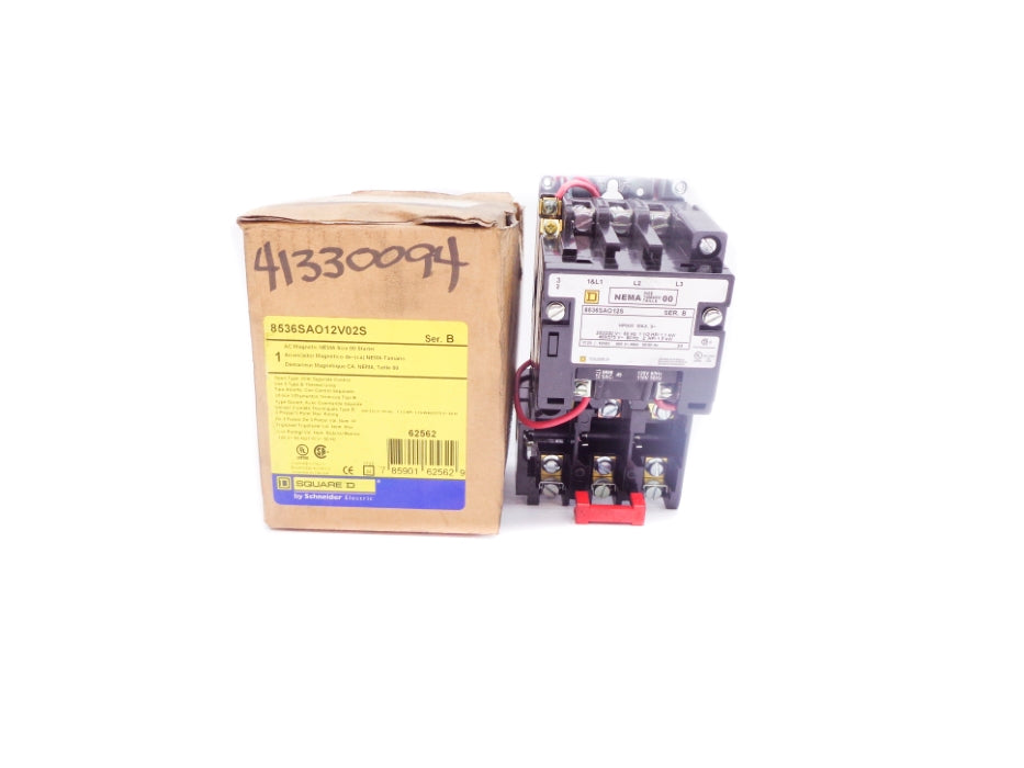 SQUARE D 8536SAO12V02S SER. B 110/120V 10A NSMP