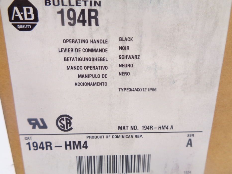 ALLEN BRADLEY 194R-HM4 SER. A (BR/WH) NSMP