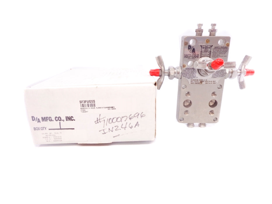 D/A MFG SF3FU-G-SS 6000PSI NSMP
