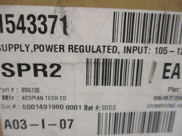 ACOPIAN B5G120 NSMP