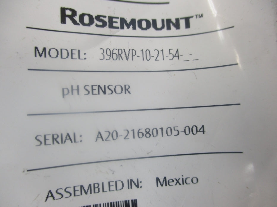 ROSEMOUNT 396RVP-10-21-54 NSMP