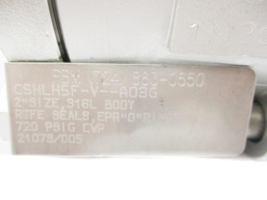 VALVE CSHLH5F-V--A03G 720PSI 2" NSNP