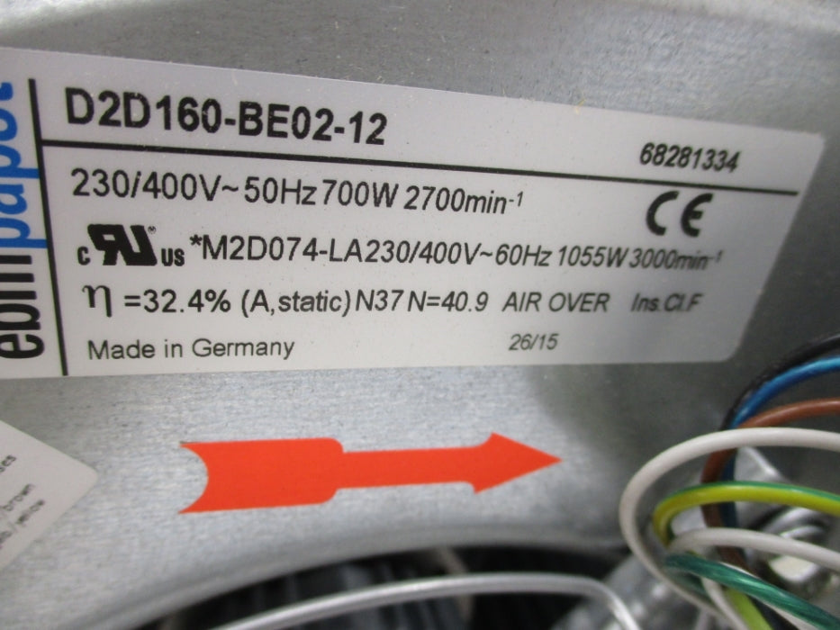 FAN D2D160-BE02-12 NSNP