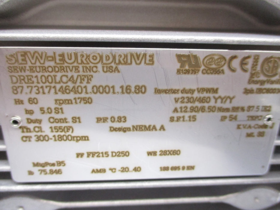 SEW-EURODRIVE DRE100LC4/FF 87.7317146401.0001.1680 NSMP