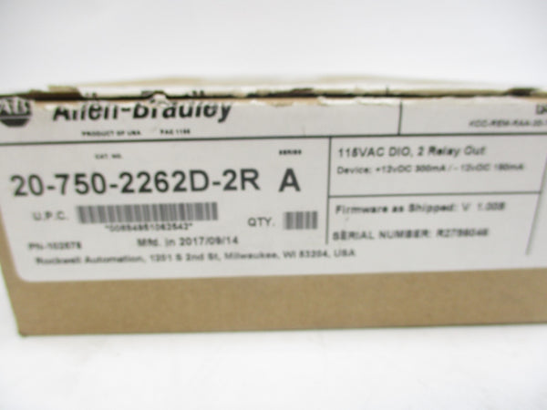 ALLEN BRADLEY 20-750-2262D-2R SER. A F/W V1.008 115VAC NSMP