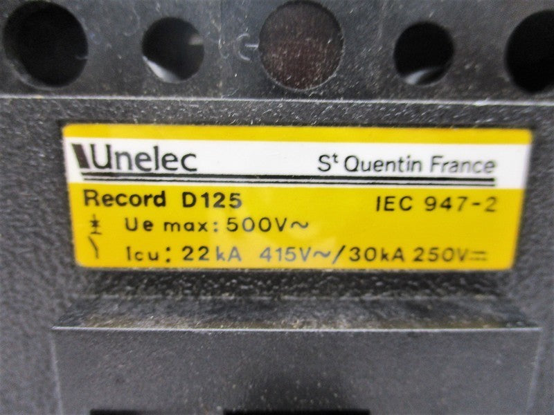 UNELEC D125 125A 500V NSMP