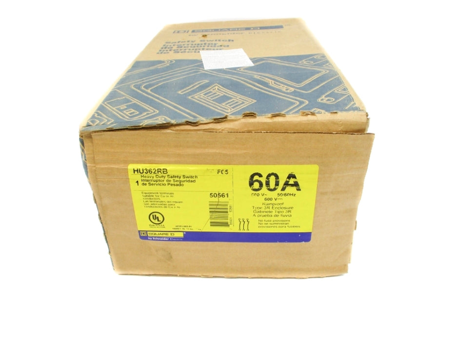 SQUARE D HU362RB SER. F05 600V 60A NSFS