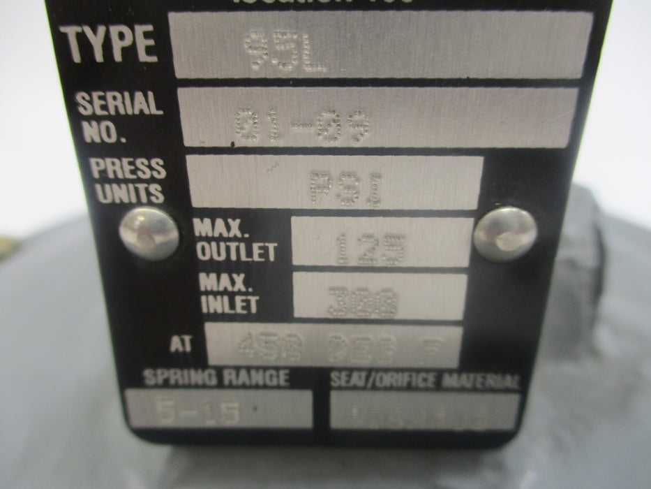 FISHER CONTROLS 95L 125-300PSI 5-15 NSNP