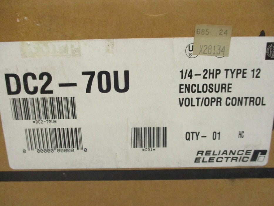 RELIANCE ELECTRIC DC2-70U 115/230VAC 12.5A NSMP