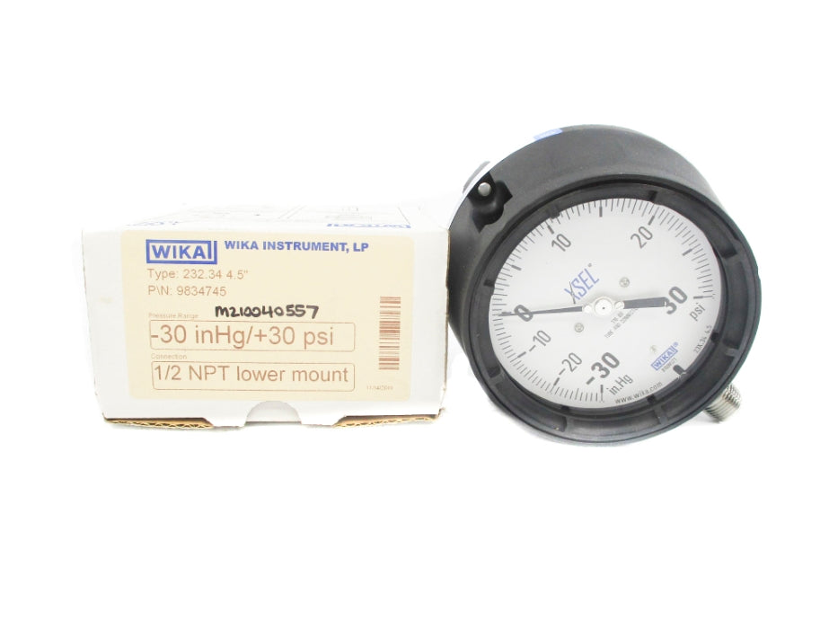 WIKA 232.344.5 9834745 -30INHG/+30PSI NSMP