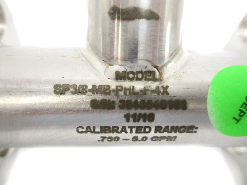 FLOW METER SP3/8-MB-PHL-F-4X NSNP