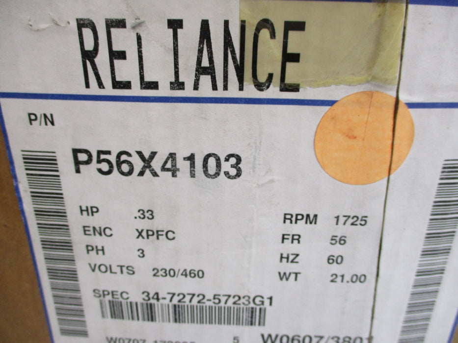 RELIANCE ELECTRIC P56X4103 SER. F NSMP