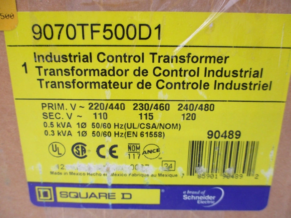SQUARE D 9070TF500D1 480V NSMP