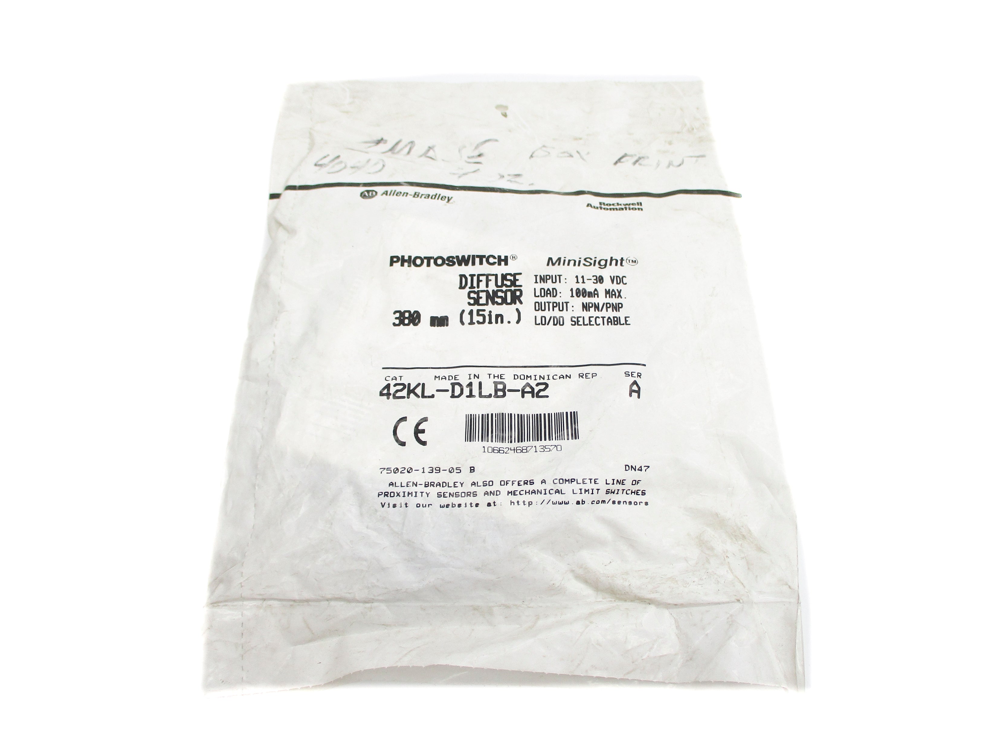ALLEN BRADLEY 42KL-D1LB-A2 SER. A 11-30VDC NSMP