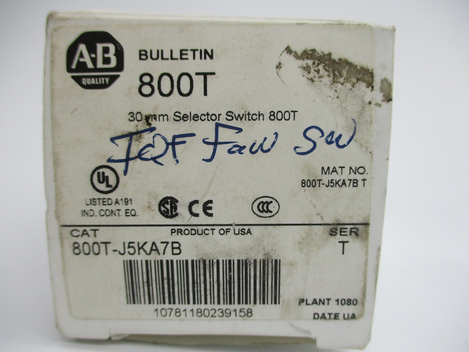 INDUSTRIAL SPARE PART 800T-J5KA7B SER. T (WH) NSMP