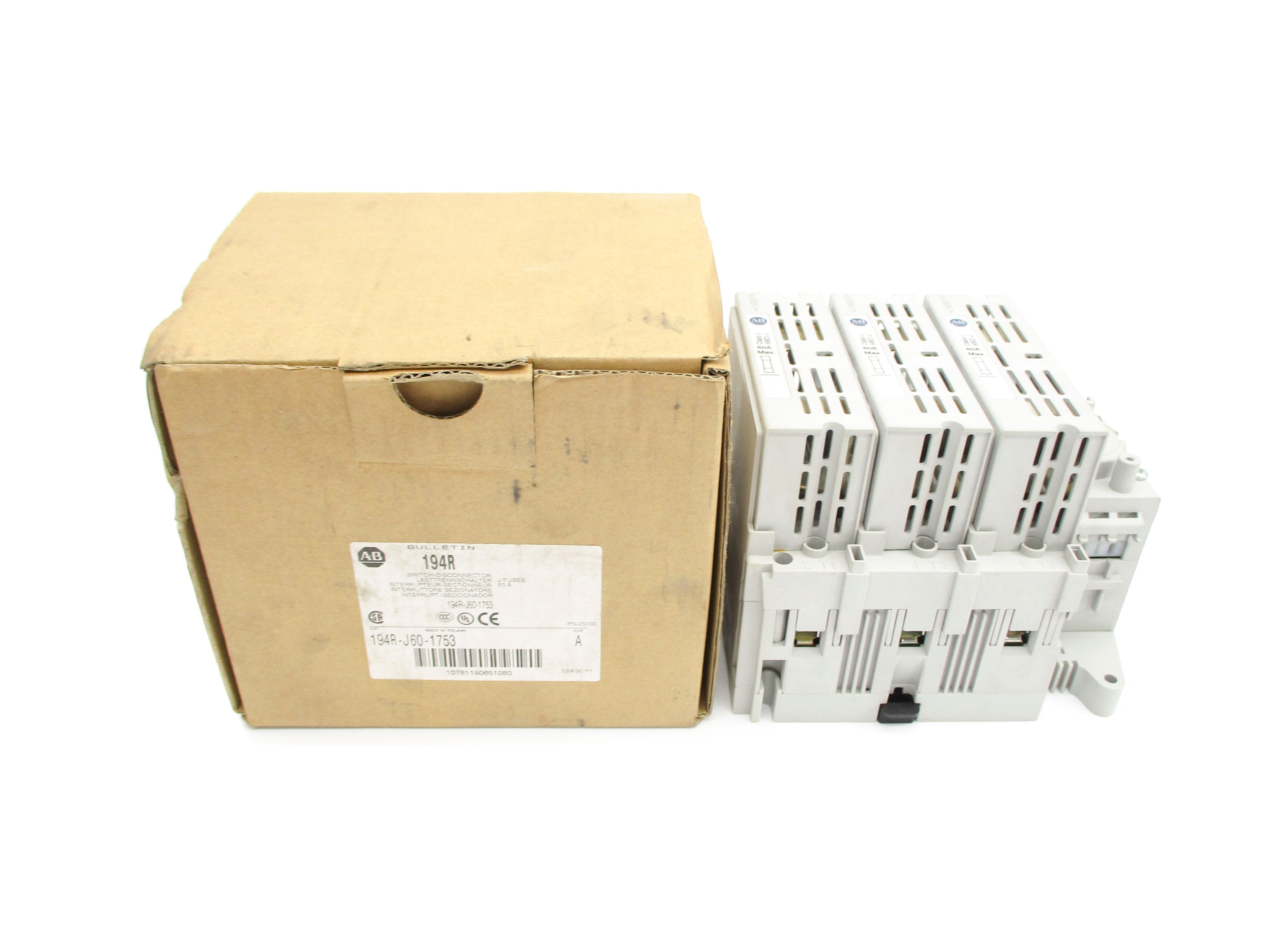 ALLEN BRADLEY 194R-J60-1753 SER. A (BR/WH) NSMP
