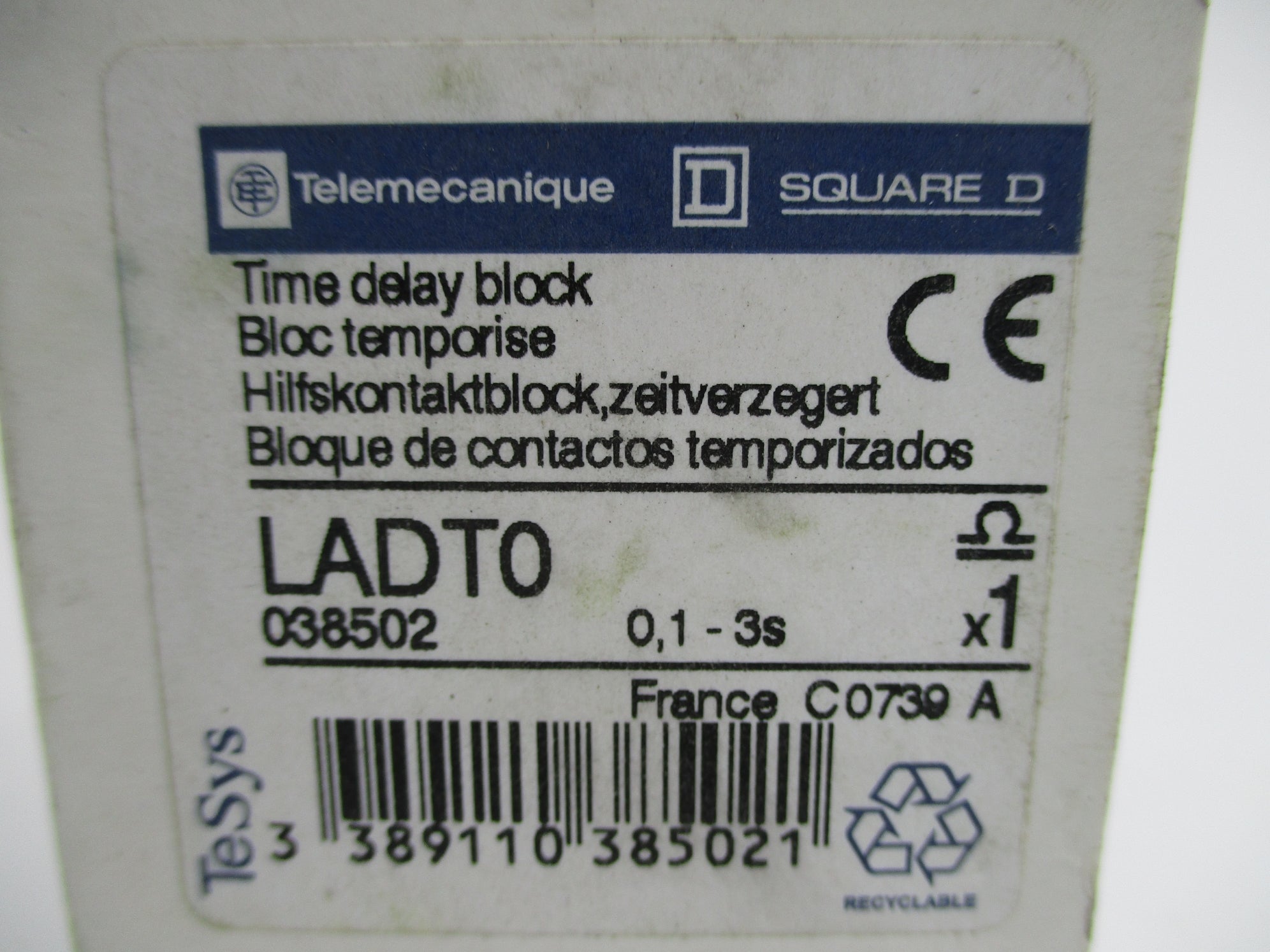 TELEMECANIQUE LADT0 0.1-3S NSMP