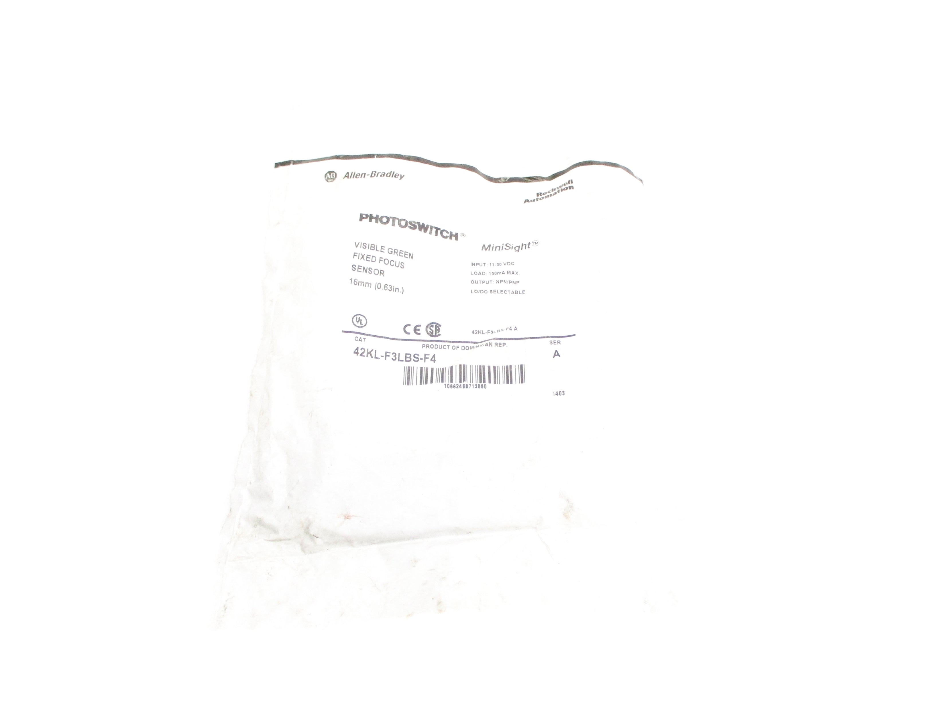 ALLEN BRADLEY 42KL-F3LBS-F4 SER. A NSMP