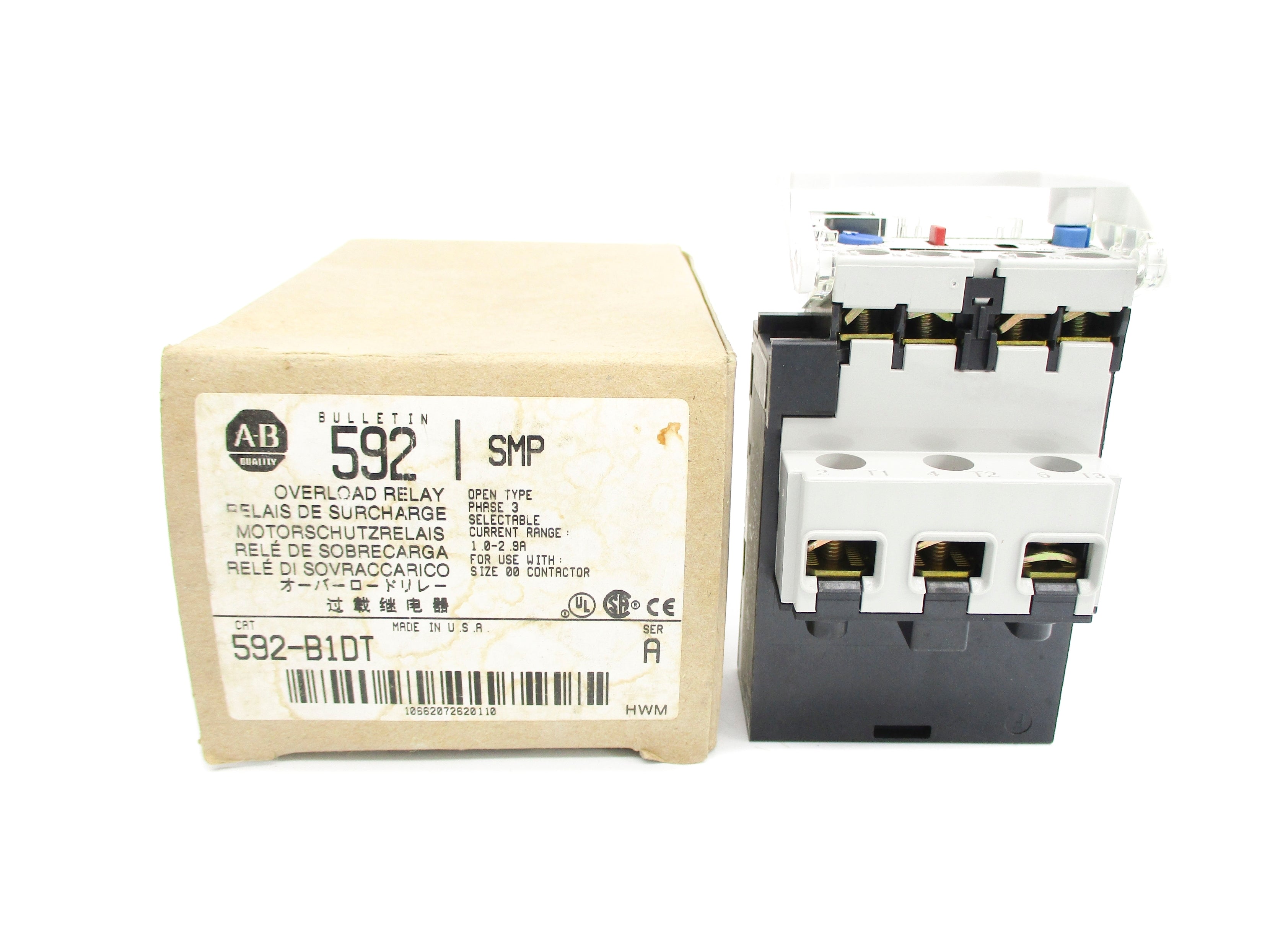 INDUSTRIAL SPARE PART 592-B1DT SER. A 1.0-2.9A (BR/WH) NSMP