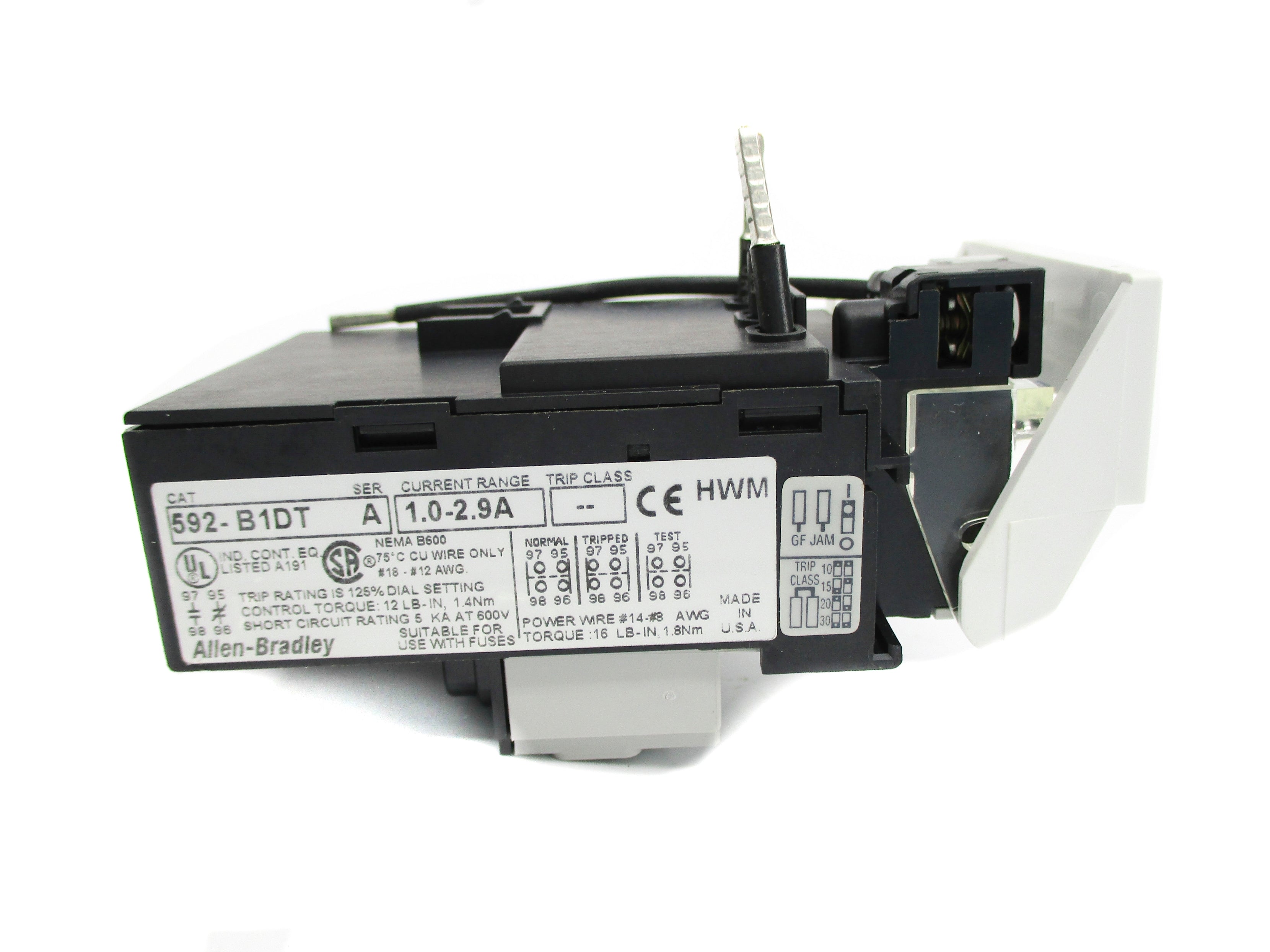 INDUSTRIAL SPARE PART 592-B1DT SER. A 1.0-2.9A (BR/WH) NSMP