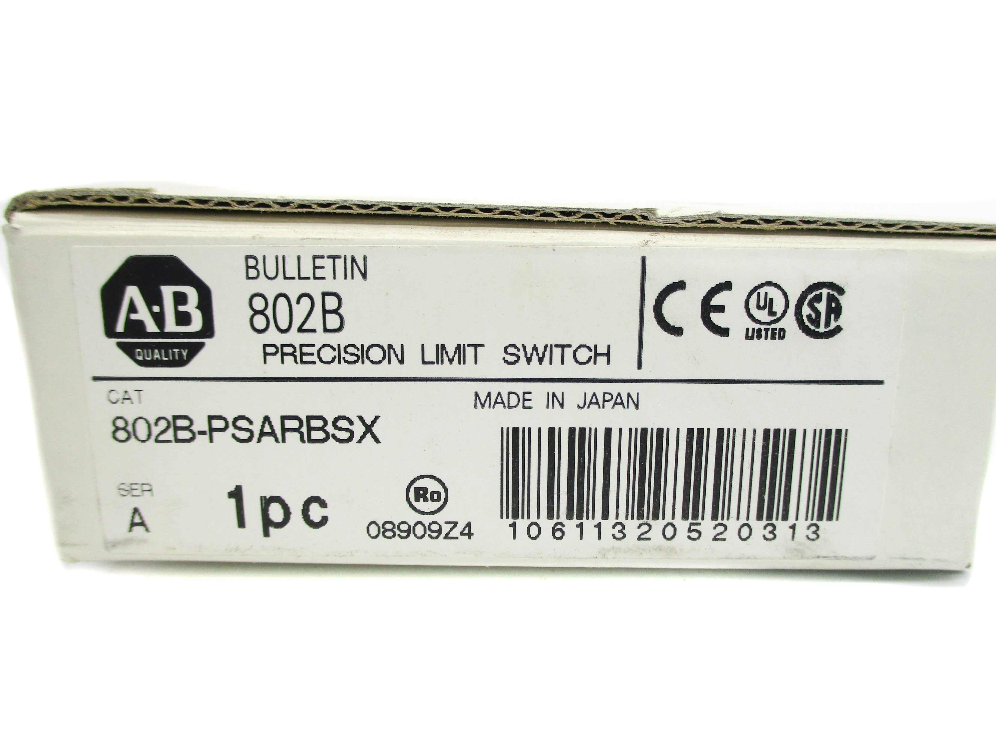 ALLEN BRADLEY 802B-PSARBSX SER. A 480VAC 15A (WH) NSMP