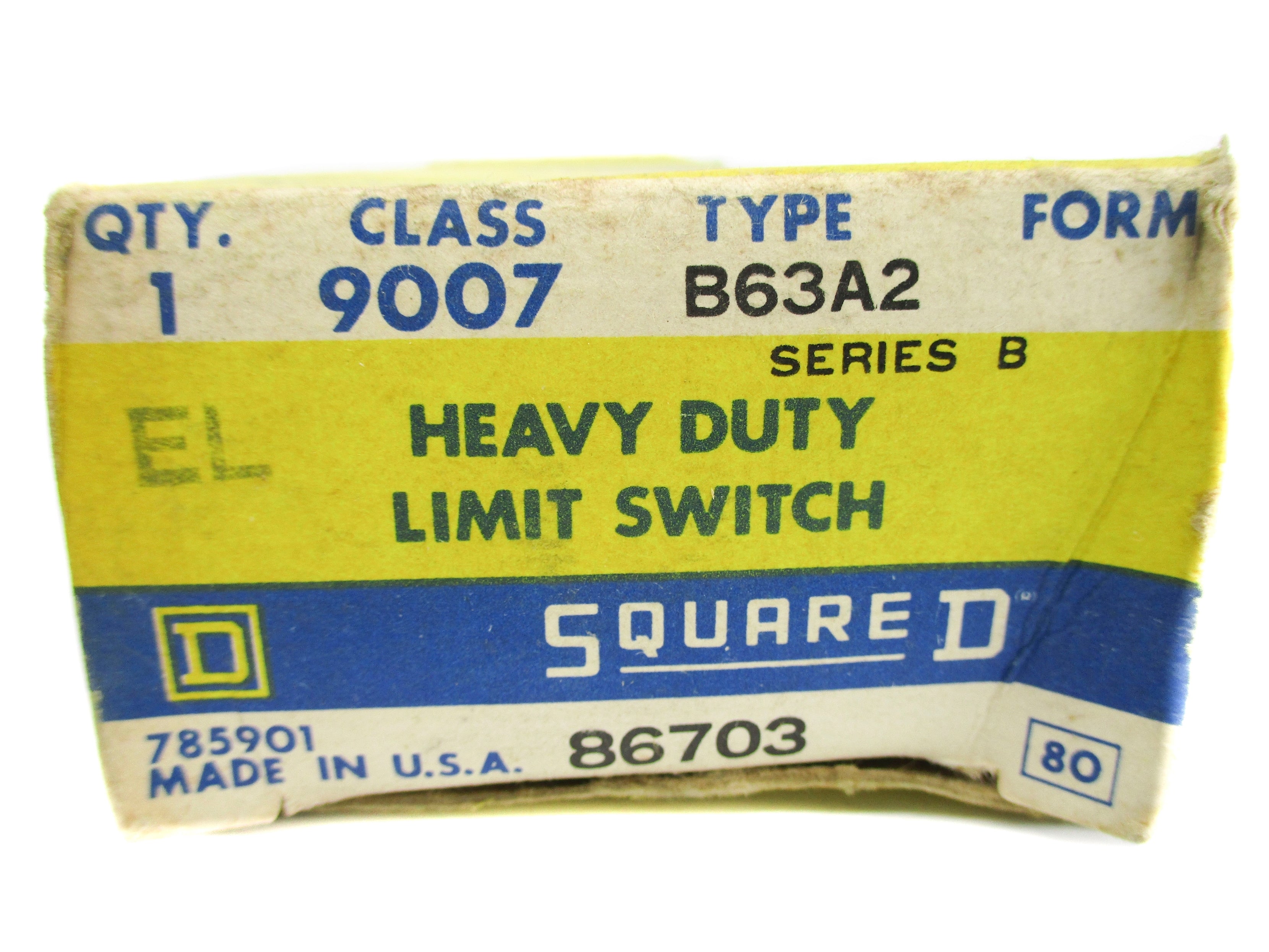 SQUARE D 9007B63A2 SER. B 120-600VAC 10A NSMP