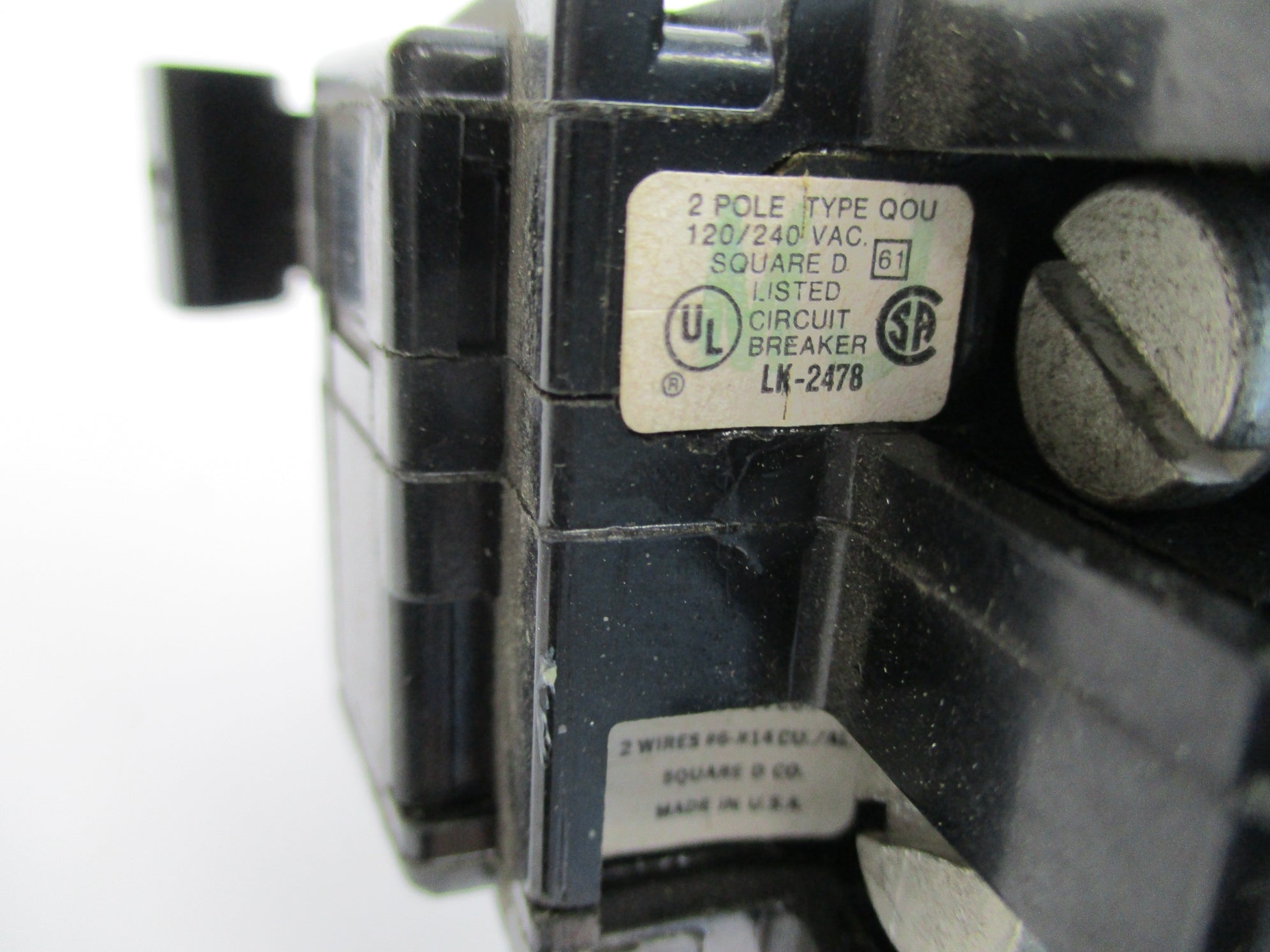 SQUARE D QOU210 10A 120/240VAC UNMP