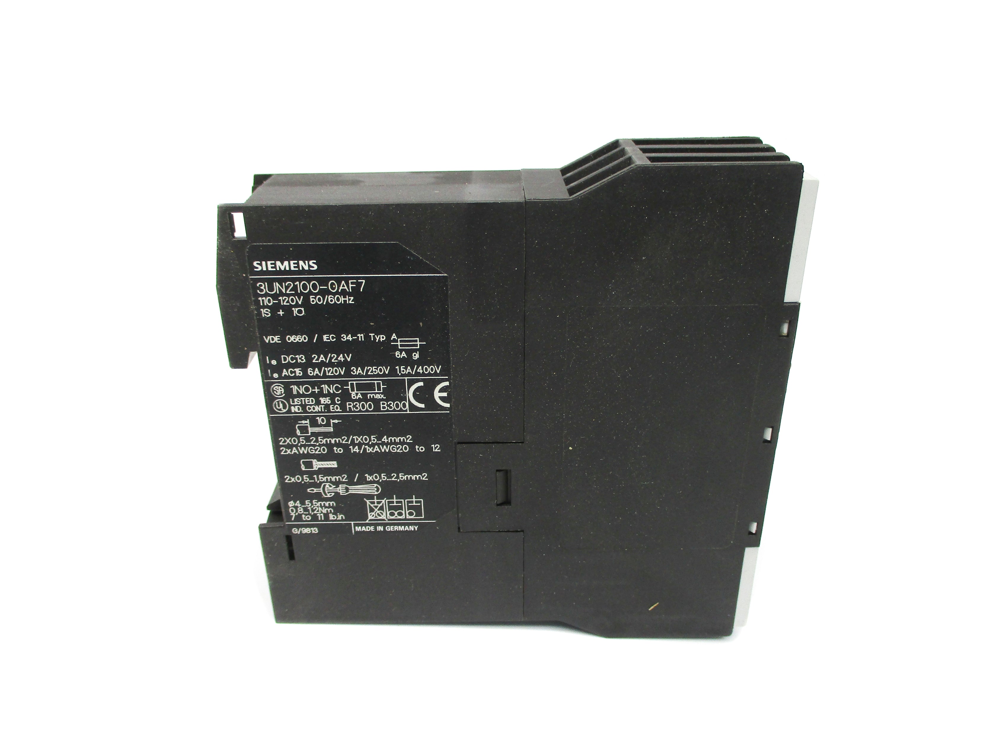 SIEMENS 3UN2100-0AF7 110/120VAC NSMP