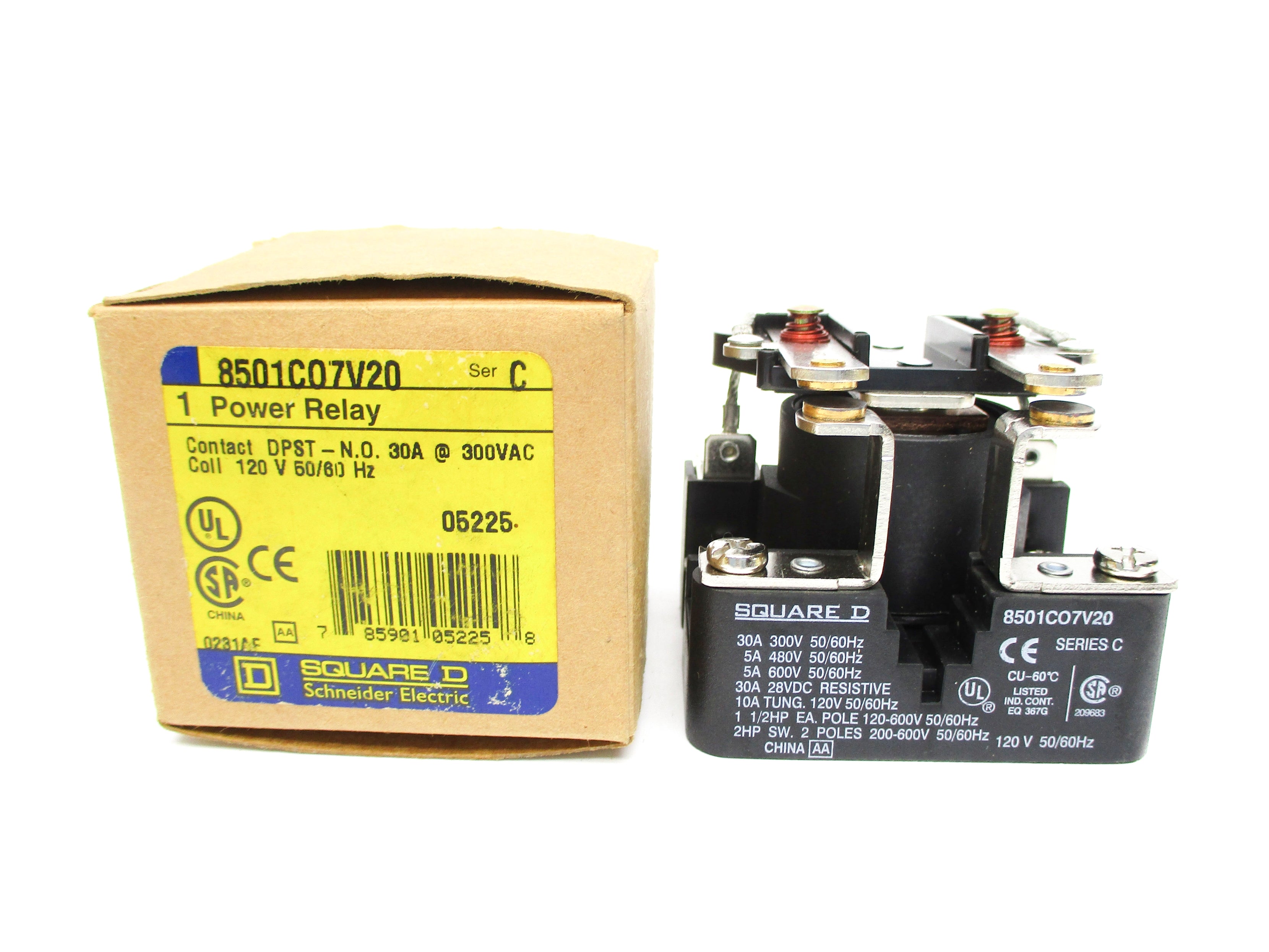 SQUARE D 8501CO7V20 SER. C 120V 30A NSMP