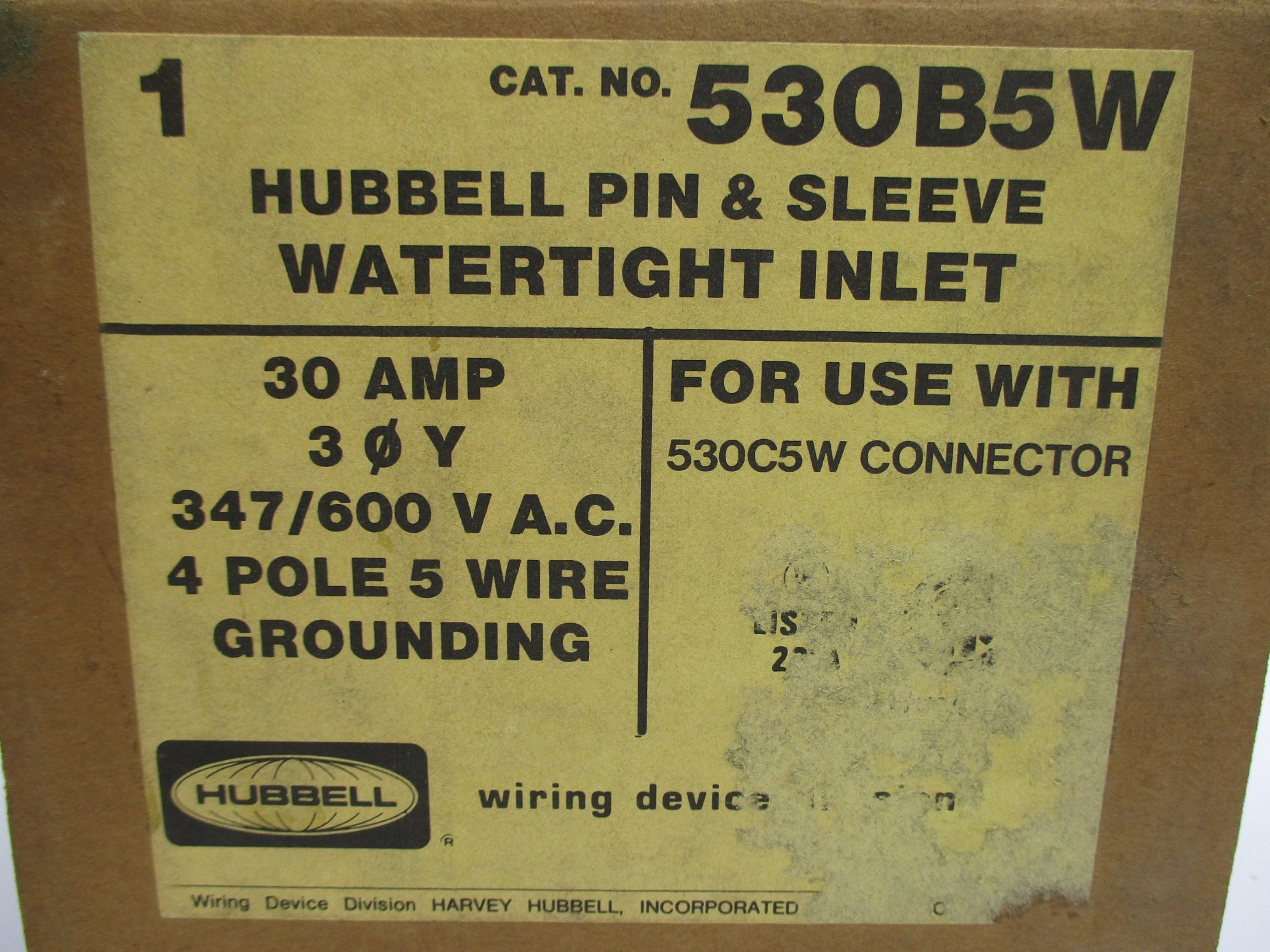 HUBBELL 530B5W NSMP