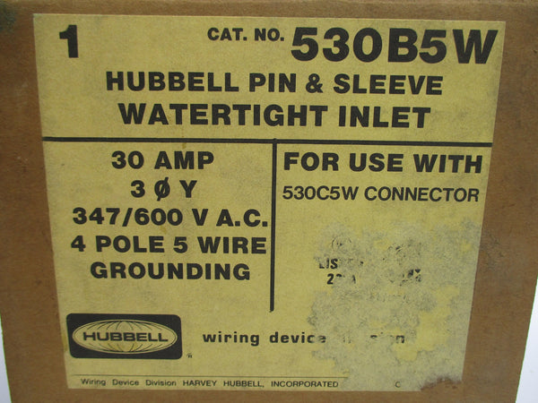 HUBBELL 530B5W NSMP