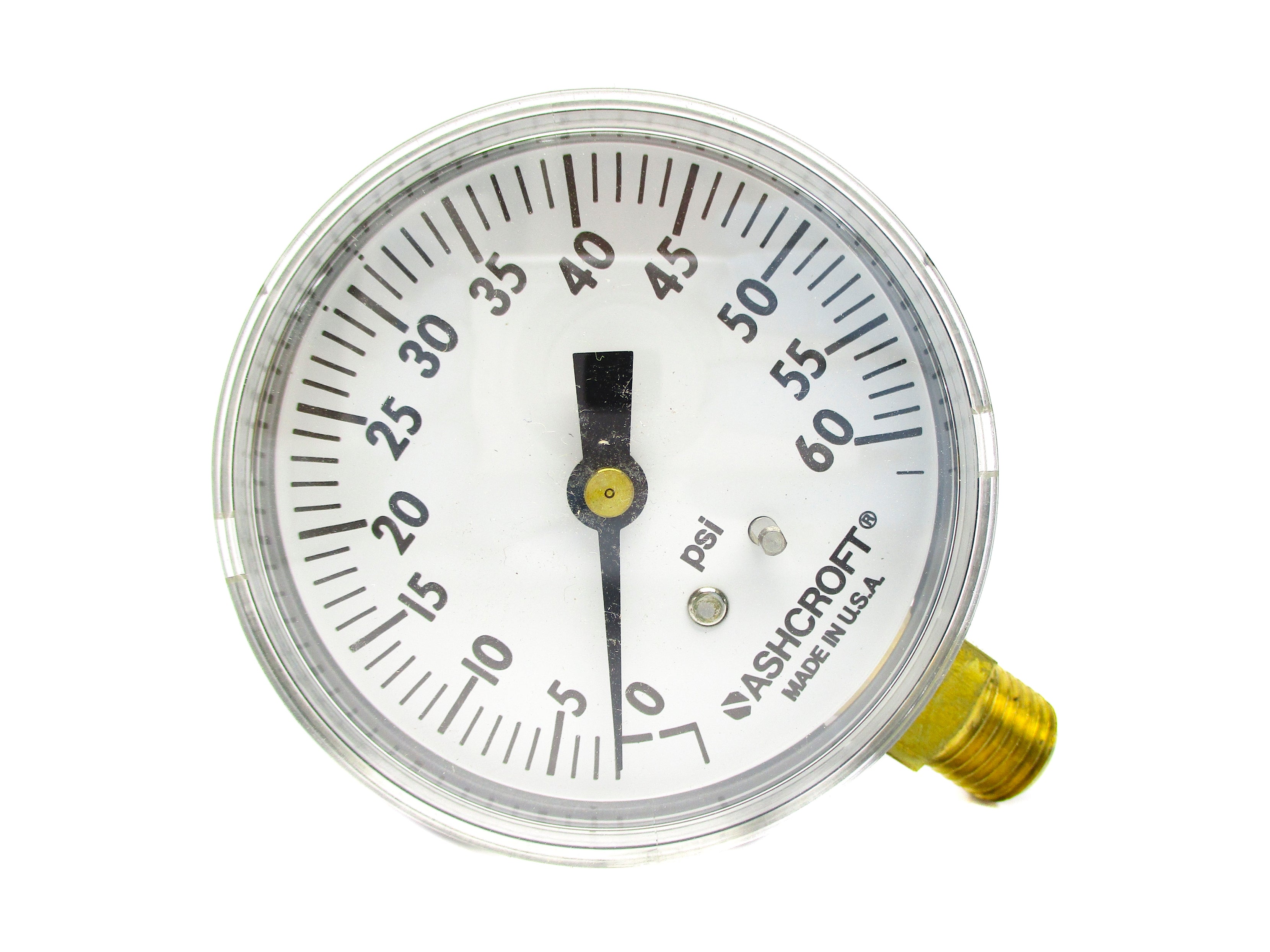 ASHCROFT 25W1005H02L60# 0-60PSI 2-1/2" NSMP