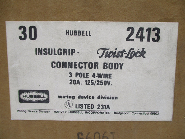 HUBBELL 2413 (PKG OF 30) NSMP