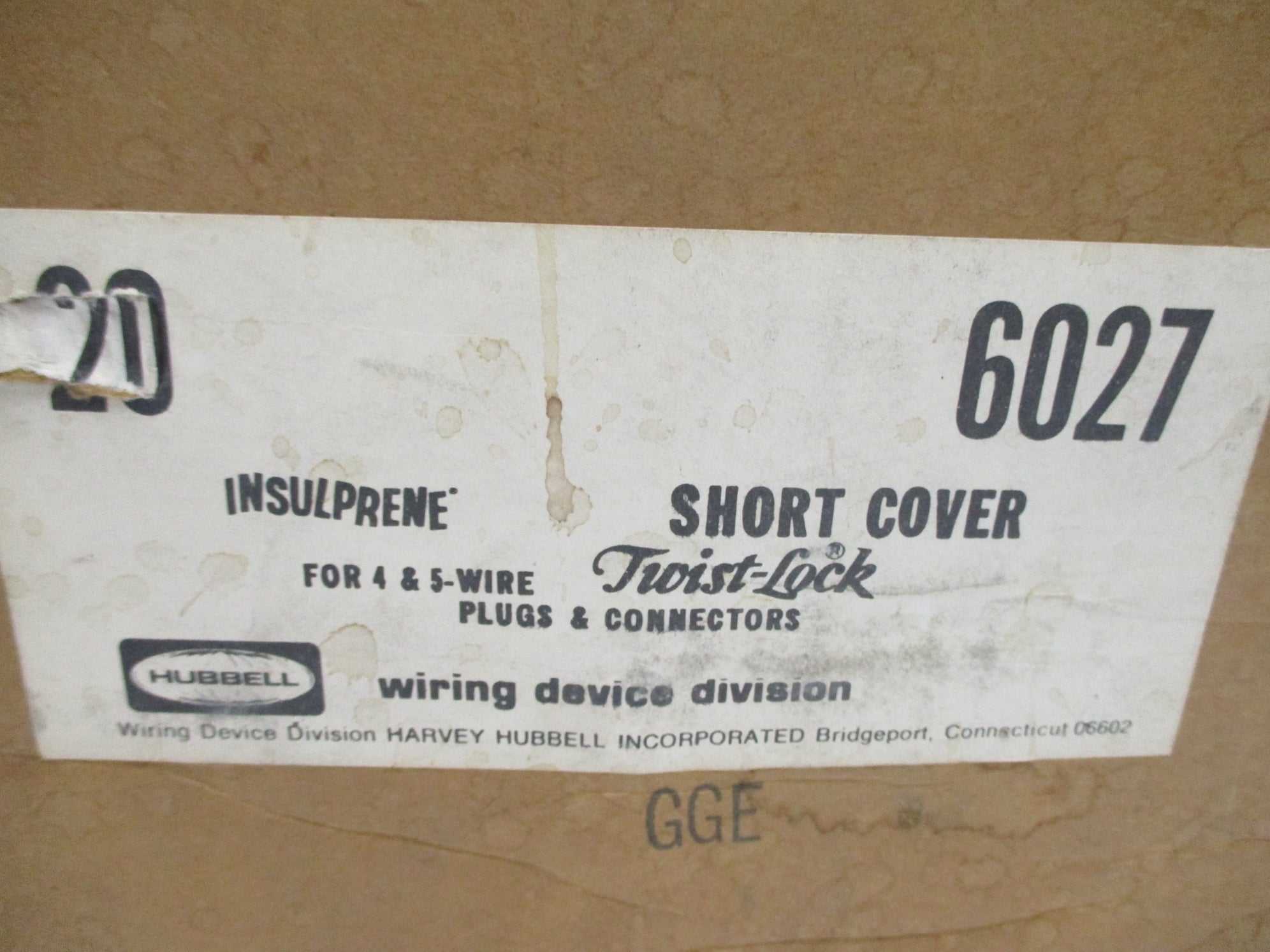 HUBBELL 6027 (PKG OF 20) NSMP