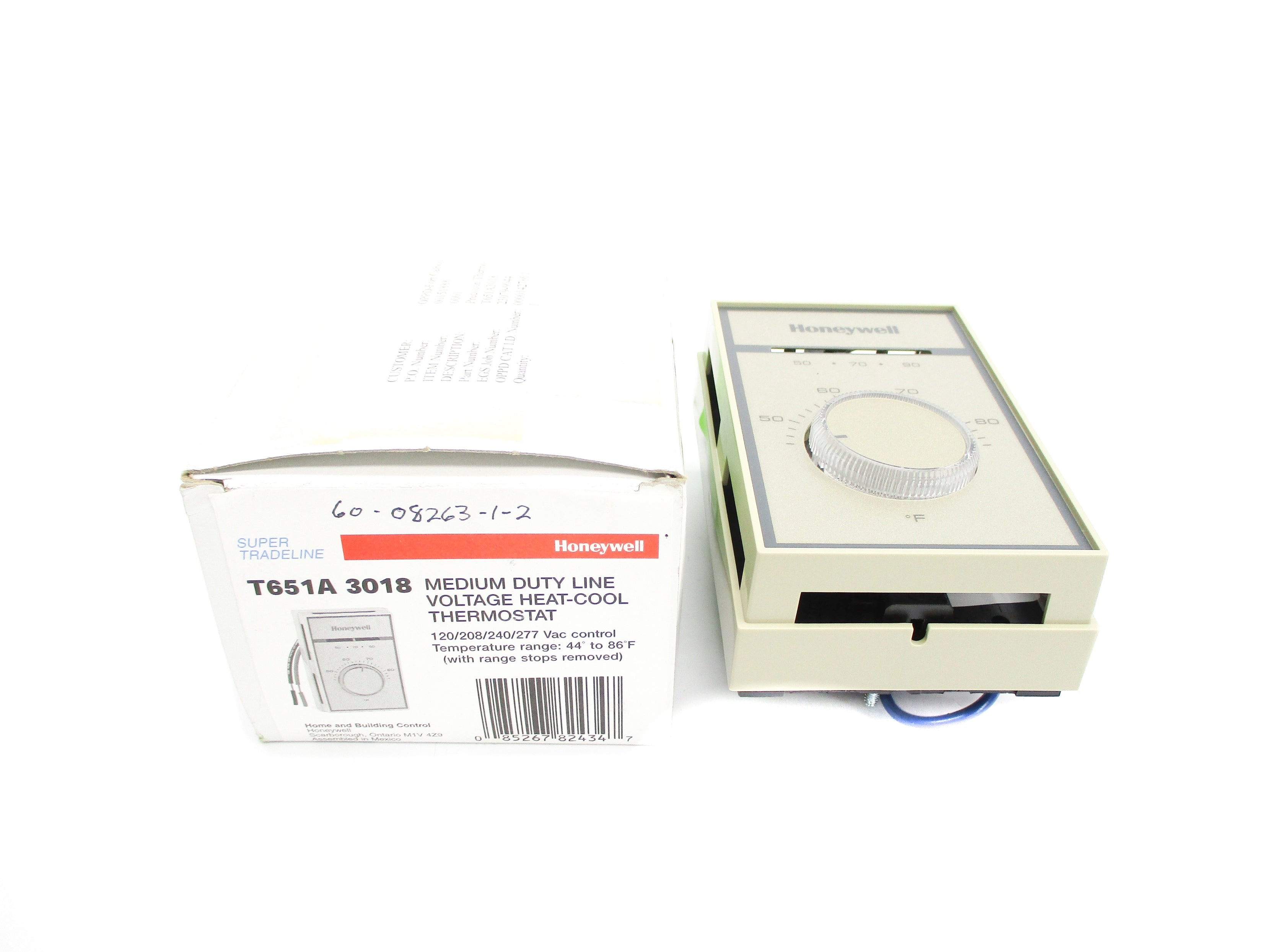 HONEYWELL T651A3018 277VAC 46-86'F NSMP