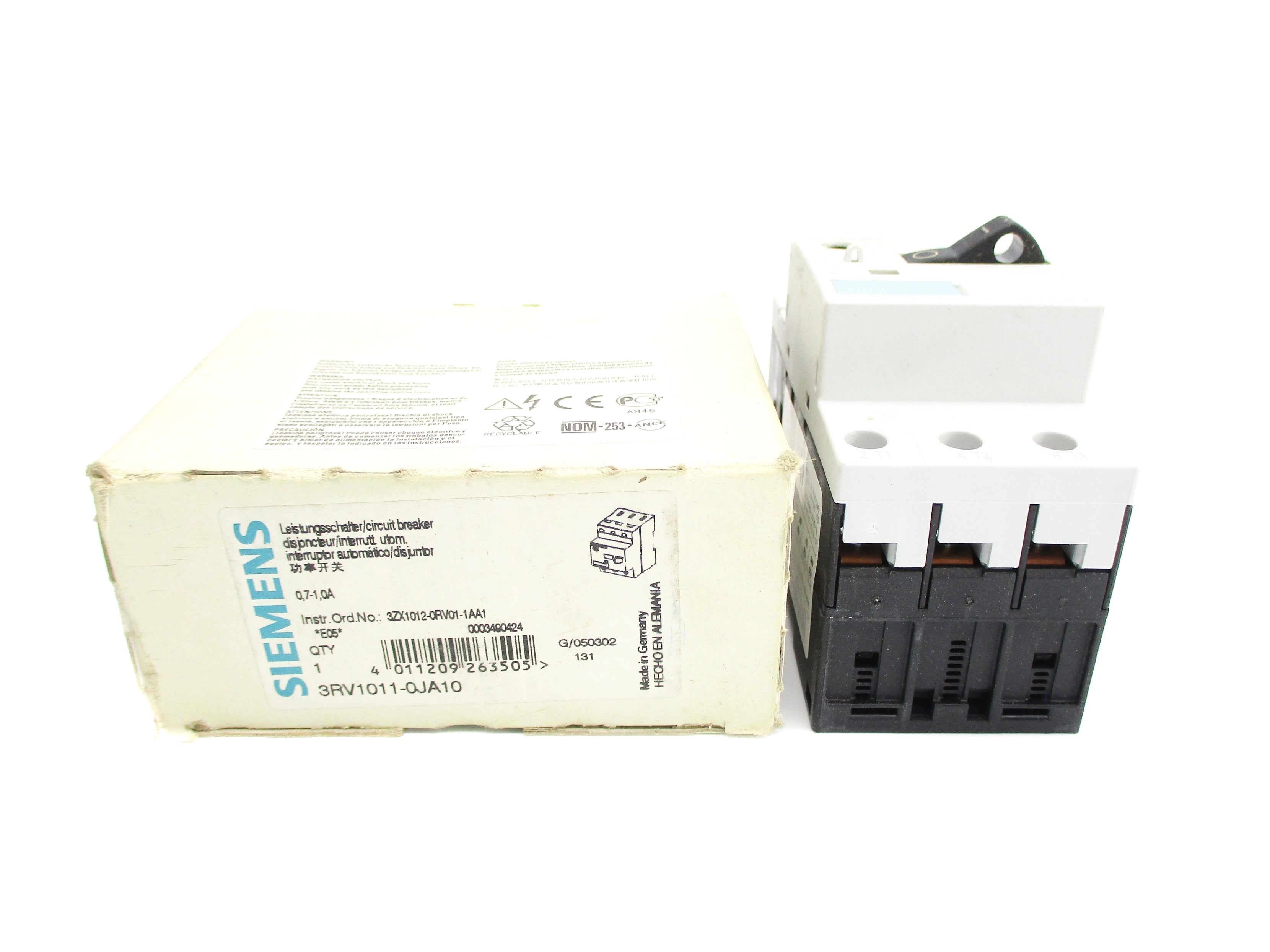 SIEMENS 3RV1011-0JA10 0.7-1.0A NSMP