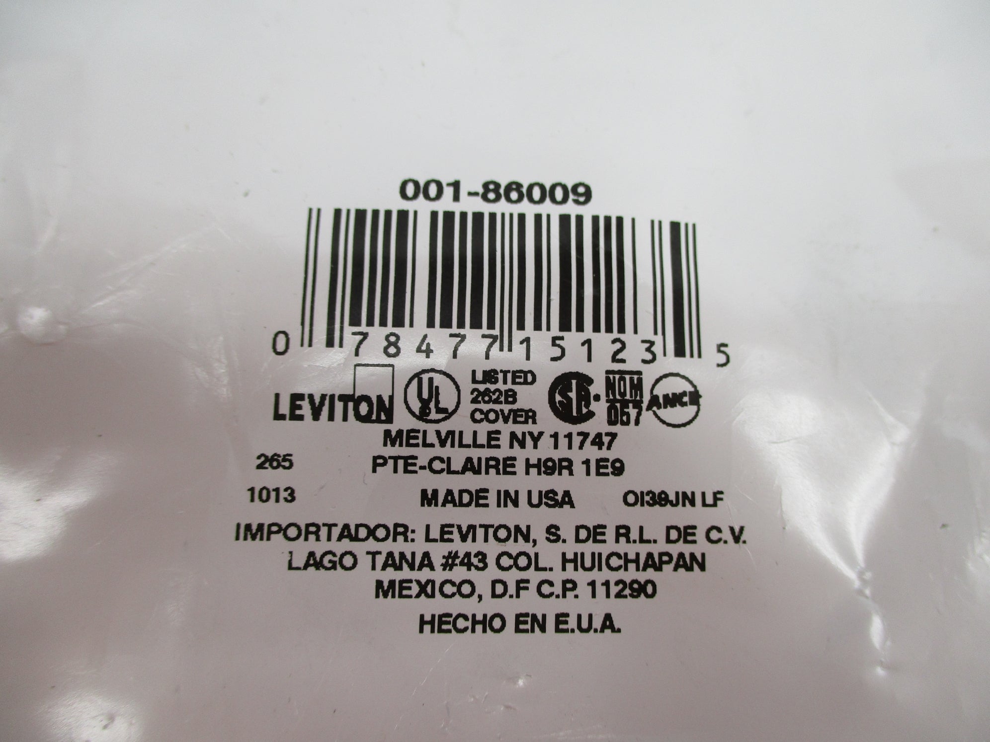 LEVITON 001-86009 NSMP
