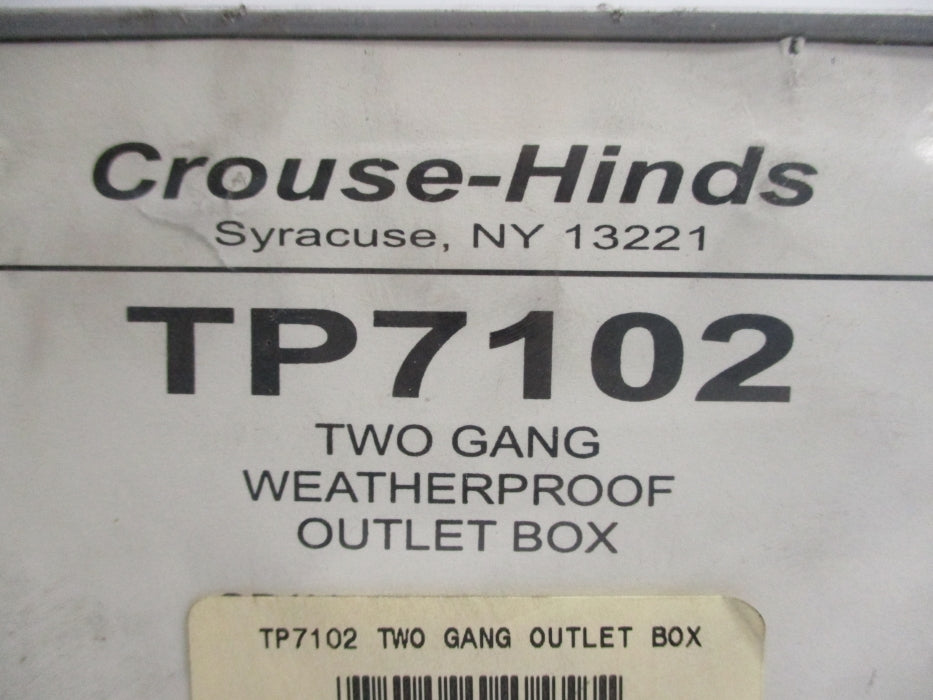 CROUSE-HINDS TP7102 NSMP