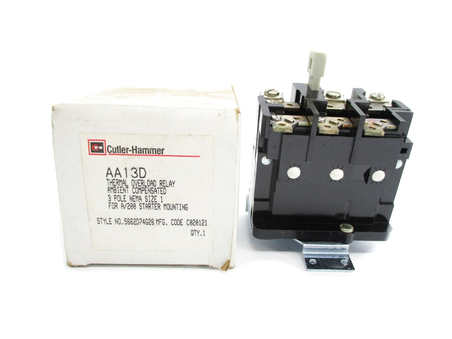 CUTLER HAMMER AA13D 5662D74G26 600VAC NSMP