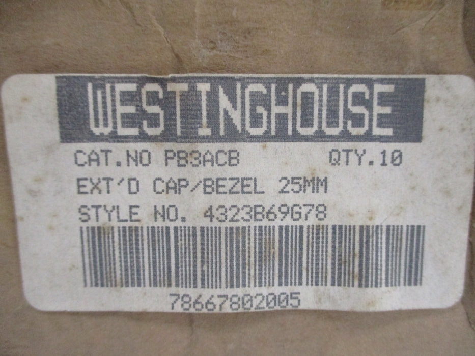 WESTINGHOUSE PB3ACB 4323B69G78 (PKG OF 10) NSMP